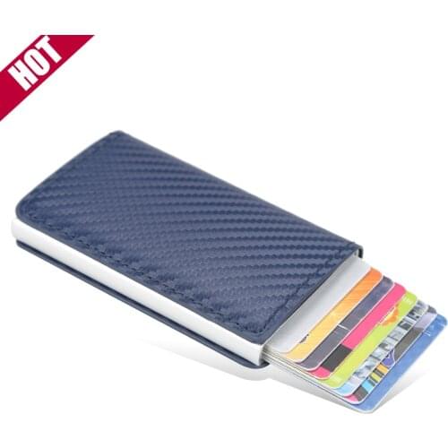 2020 Women New Design Smart Wallets Anti-theft swipe card rfid safely hide money automatic pop-up card holder coin purse