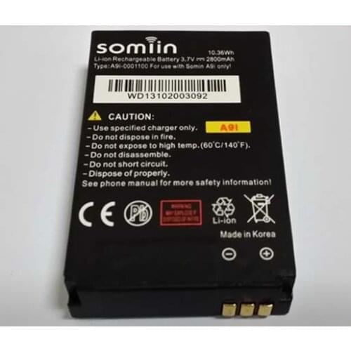Original Somin/discovery A9i phone battery 2800mah for Somin/discovery A9i Waterproof Phone-free shipping