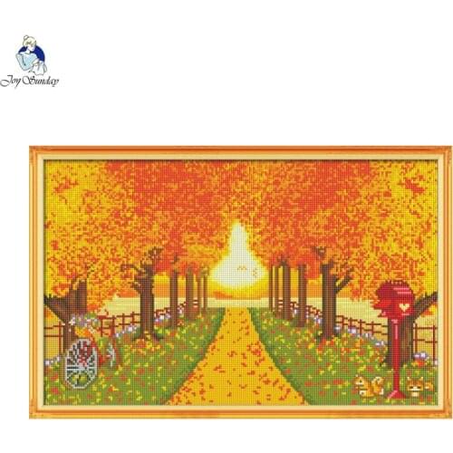 Autumn Landscape 5D Diamond Painting Kit Full Square/Round Diamond Mosaic Art DIY Diamond Embroidery Rhinestone Home Decor Gift