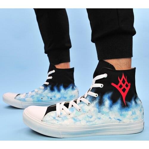 Wen Design Custom Hand Painted Shoes Destiny The Taken King High Top Woman Mans Canvas Sneakers Boy Girls Skateboard Shoes