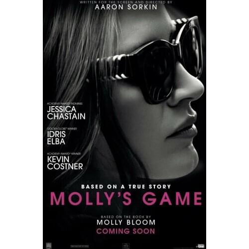 Mollys Game Movie Art print Silk poster Home Wall Decor