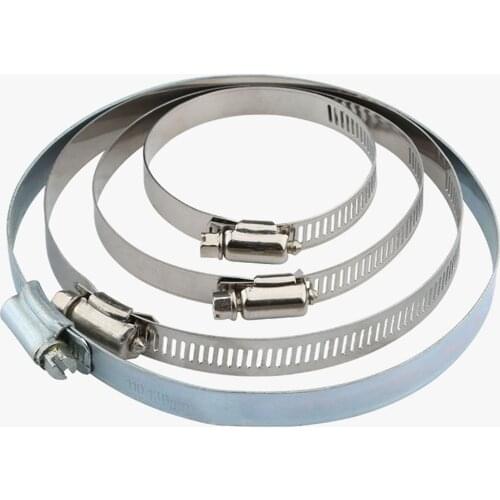 Adjustable Stainless steel 25-38mm 38-57mm 70-89mm 90-110mm 110-130mm 140-160mm Diameter Suction Hose Clamp Hoop Woodwork CNC