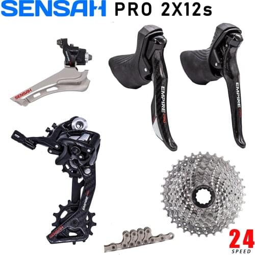 SENSAH EMPIRE PRO 2x12 Speed Road Groupset, R/L Shifter + R/F Derailleurs Cassette Bike Bicycle 105 5800, R7000 Ultegra UT New