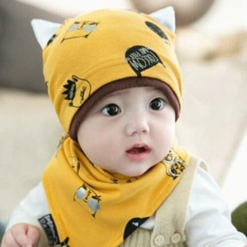 Cotton newborn baby fetal hat autumn/winter baby hat indoor warm set head cap 0-December