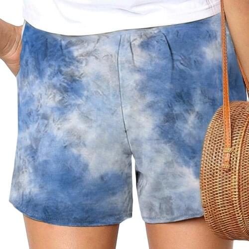 Summer Drawstring Sexy Shorts Women Casual Gradient Color Mini Short pants Plus Size Casual Sports Street Shorts