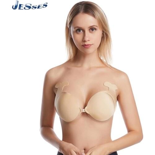 Dolphin Silicone Invisible Bra Femme Push Up Breast Lift Up Sticker Tape Stickers Invisible Chest Paste Adhesive Bra For Women