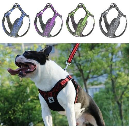 Dog Harness Adjustable Elastic Leash Pets Accessories Puppy Dog Breathable Outdoor Vest for Small Medium Puppy Pets Products