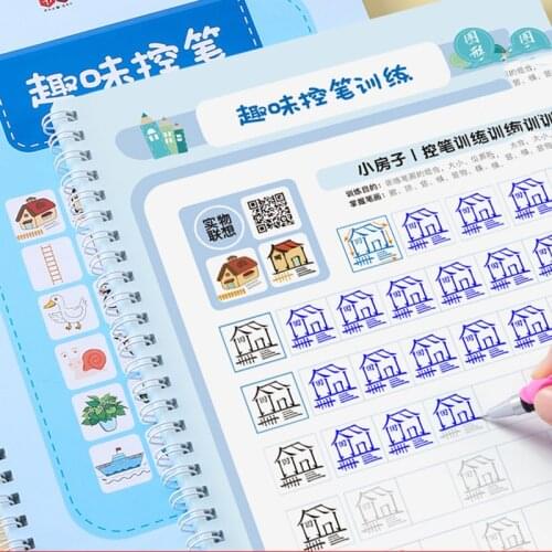 Fun Training Painting Writing Copybook Primary School Education Supplies Practise Book For Beginner -40