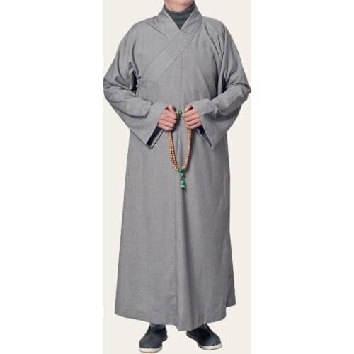 Unisex 2color thick cotton top quality Spring&autumn clothing lay suits meditation Buddhist monks zen robe martial arts uniforms