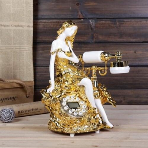 Villa European style telephone retro stylish telephone set of high-end antique telephone caller ID