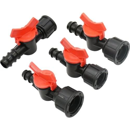 Female 1/2" 3/4" to 16mm 20mm hose Garden tap 1/2 3/4 hose irrigation water valve Mini Valve waterstop connectors adapter 20pcs