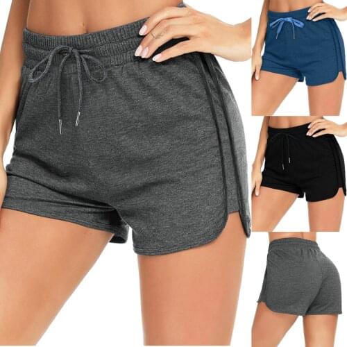 Womens Solid Shorts Workout Leggings Fitness Sports Running Yoga Athletic Pants Outdoor Walking Daily Short Pants Dropshipping