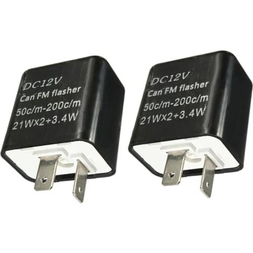 2Piece Waterproof Motorcycle 12V 2 PIN Turn Signal LED Flasher Blinker Adjustable Relay For Honda for Suzuki for Yamaha