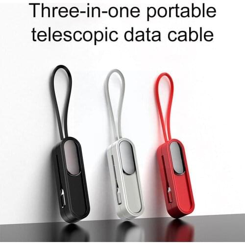 3 In 1 Magnetic Charger Equipped With 3 Different Types As And Micro Type Magnetic for Apple C Suction For Android Such Of USB