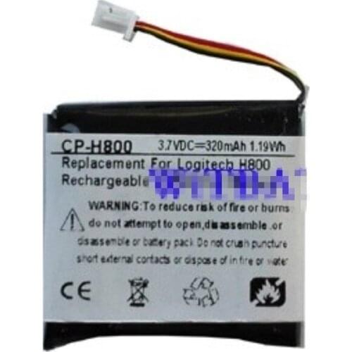 5pcs/lot TTVXO Battery for Logitech H800 Wireless Headset Battery 993-000565