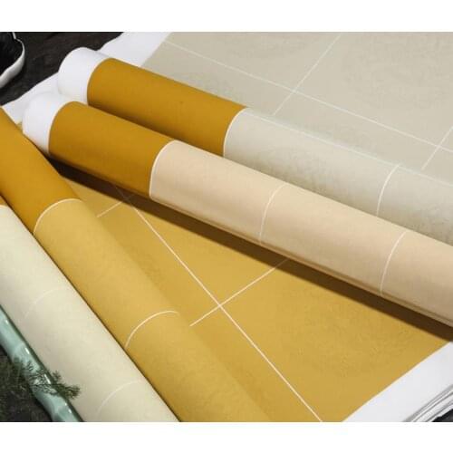 5pc Retro Batik Rice paper lattice semi-boiled brush calligraphy writing paper 34x138cm