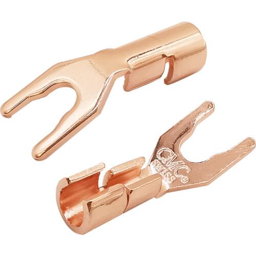 5Pcs U/Y Shape Banana Plug Speaker Speaker Amplifier Soldering Audio Cable Terminal Banana Connector