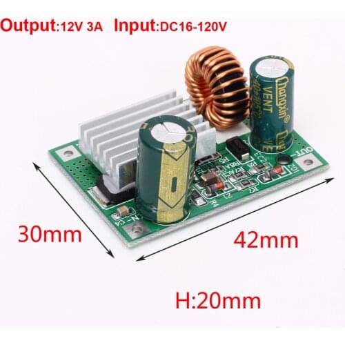 DC 9V 12V 24V 36V 48V 72V 84V 120V to 5V 3A Step Down Module Power Supply dc dc converter Buck Converter step up converte