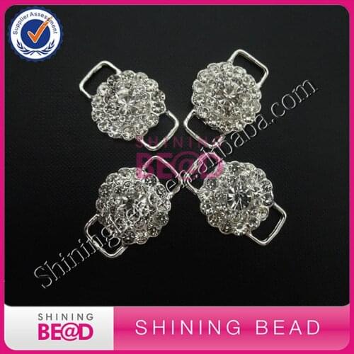 FREE SHIPPING! Small Rhinestone Clear Bikini Connector,Rhinestone Crystal Clear Sliver Connector,50pieces/lot