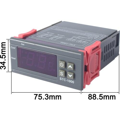Digital Temperature Controller Thermostat Thermoregulator incubator Relay LED 10A Heating Cooling STC-1000 STC 1000 12V 24V 220V
