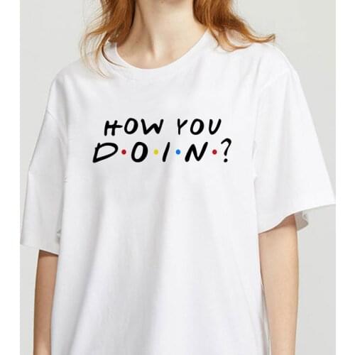 Old Friends Tv Show Tshirt Women T-shirts Tops Femme Clothes Female T-shirt Harajuku Summer 90s Tshirt Streetwear T-shirts