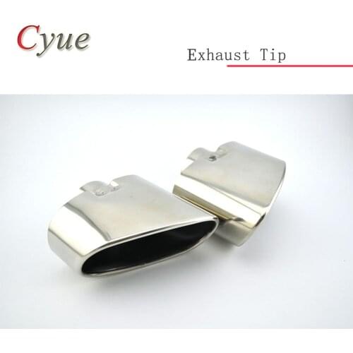 1 Pair Chrome Exhaust Tail Pipe Muffler Tip Stainless Steel For BMW X5 E70 2008-2013 auto accessories