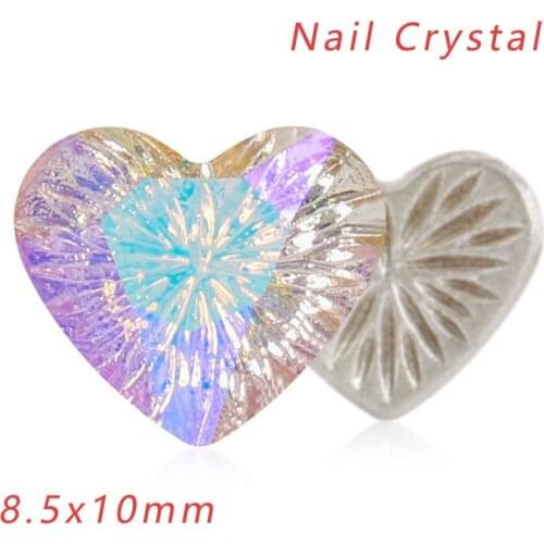 Crystal Sticker 8.8x10mm Glass Rhinestone jewelry Accessory DIY for crafts nails patches applique Nail parts Rhinestones