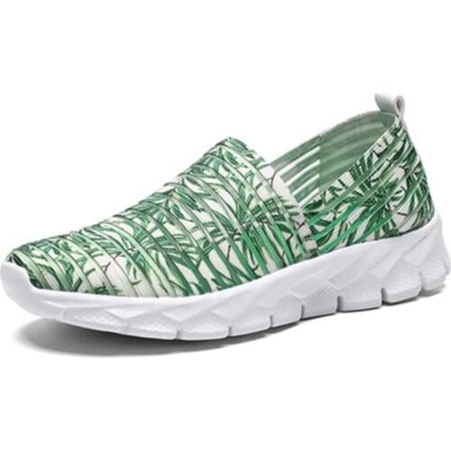 Womens Casual Flats Shoes Walking Sneakers for Women Glitter Mesh Breathable Ladies Woman Slip on Female Vulcanized Shoes