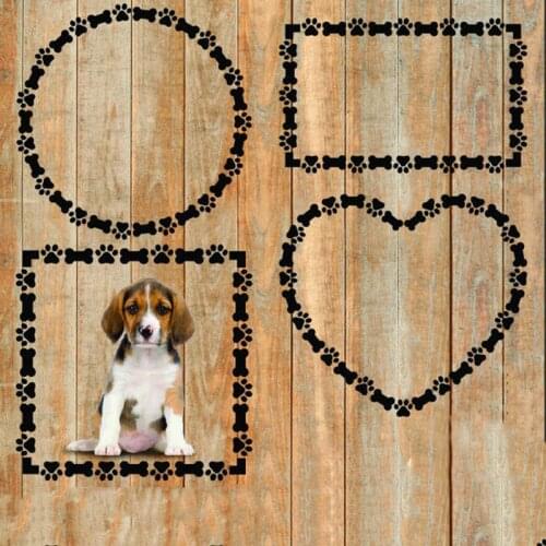 Animal Frame Metal Cutting Dies Heart Rectangle diy Scrapbooking Photo Album Decorative Embossing PaperCard Crafts Die 2021