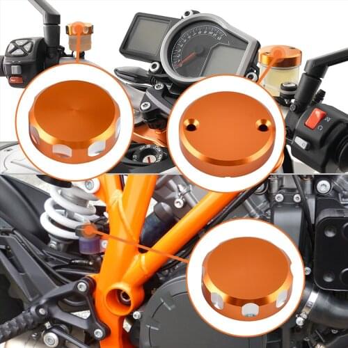 NICECNC Front Clutch Reservoir Rear Brake Master Cylinder Cover For KTM 690 Duke 1190 RC8 RC8R 1290 Superduke R Super Duke