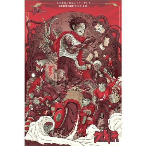 NEW AKIRA ANIME MANGA MOVIE Art print Silk poster Home Wall Decor