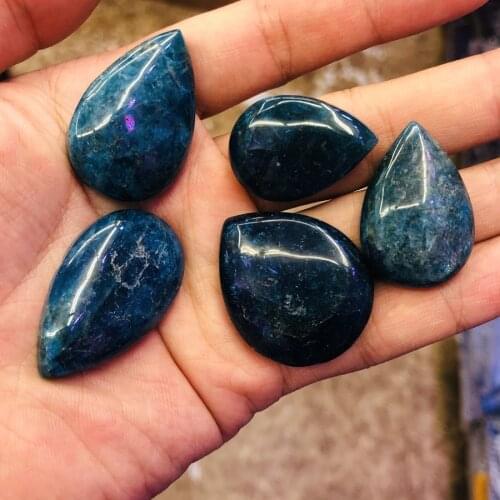 Wholesale 1pcs 100% Natural Apatite Drop Bead Pendant Healing gem Stones Pear Shape 30mm