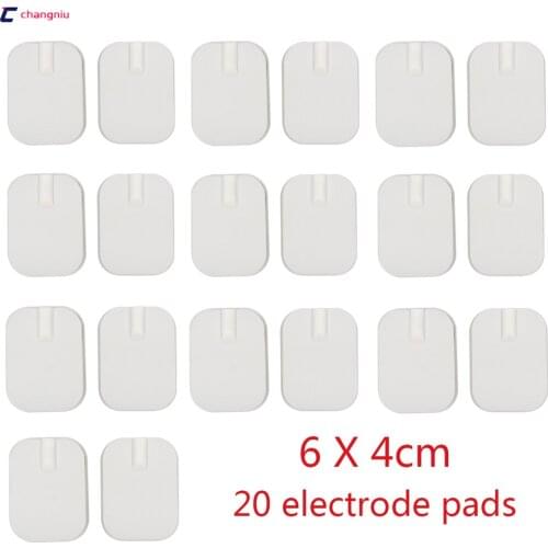 Wholesale 20pcs/lot 4*6CM Self Adhesive Large Electrodes pad ,tens electrode pads for tens massage or Slimming Massage