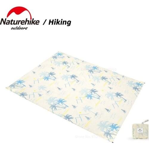 Naturehike Beach Mat Outdoor Cushion Sun Shade Cloth Multifunctional 70D Patterned Beach Cloth 200g Ultralight Travel Picnic Mat