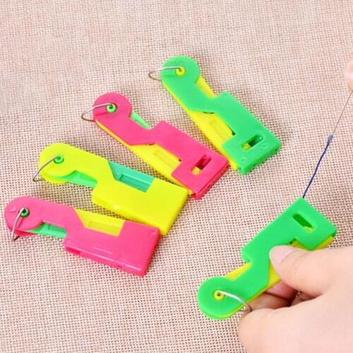 Threader Practical Quickly Automatic ABS Automatic Needle Threading Device for Home Elderly Housewife Guide Tools Easy Device