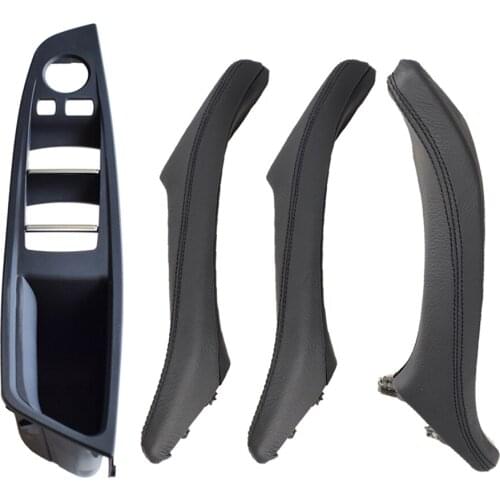 Right Hand Drive RHD For BMW 5 Series F10 F11 F18 Car Leather Interior Inner Door Handle Panel Pull Trim Cover