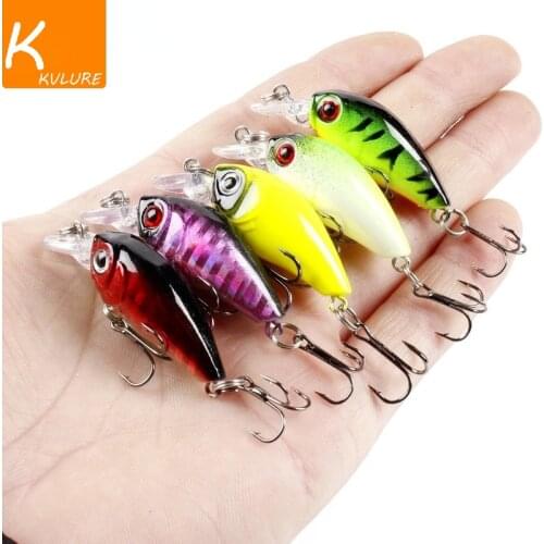 Mixed Colors Fishing Lure Set Minnow Baits Kit Wobbler Crankbaits Treble Hooks Fishing Tackle Artificial plastic hard Bait Kit