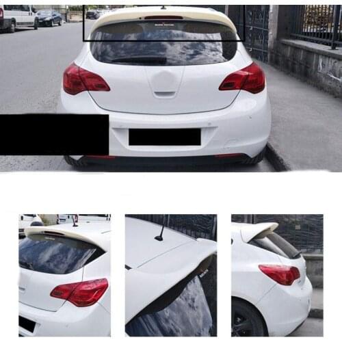 For Opel Astra J Spoiler 2009 - 2015 Opel Astra J Spoiler Abs Plastic Glossy Black Painted Car Rear Wing Rear Spoiler