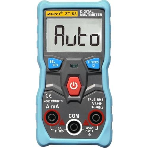 ZOYI ZT-S3 Smart Digital Multimeter Instrumentation Fully Automatic Intelligent Gear Position Recognition Portable Pocket