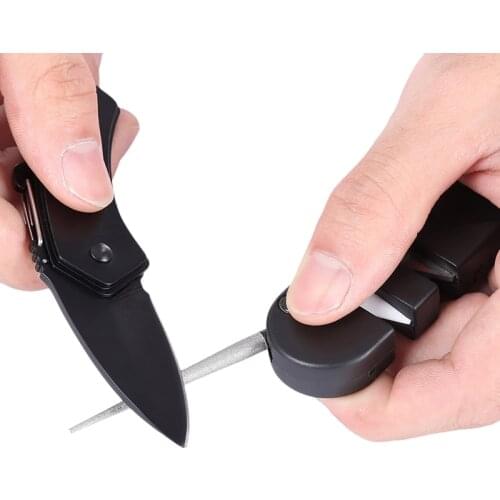 Tungsten Ceramic Carbide Knife Pocket Diamond Tool Scissor Sharpen Fish Whetstone Sharpener outdoor multi Hook Camp Multipurpose