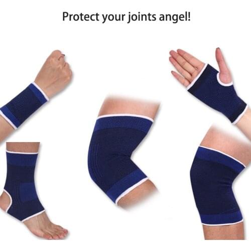 Knee Protector Wrist Protector Elbow Protector Ankle Protector Hand Protector Mens and Womens Exercise Fitness Equipment Set
