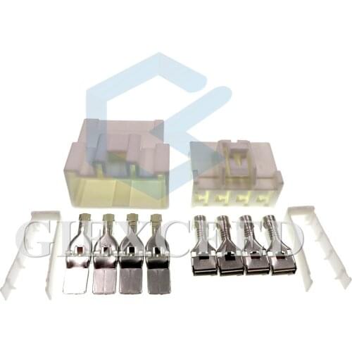 2 Sets 4 Pin 7283-3040 MG651926 Female Male Auto Electrical Connector 7.8mm Plug Sockets For High Big Current