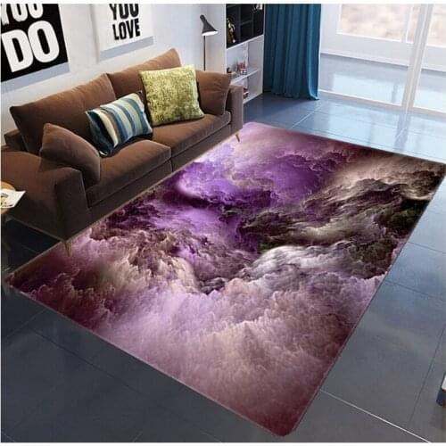 3D Color cloud carpet Square Anti-Skid Area Floor Mat 3D Rug Non-slip Mat Dining Room Living Room Soft Bedroom Carpet