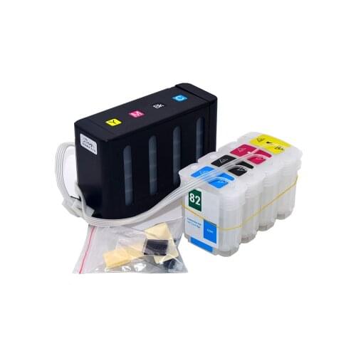 4 Color Bulk Ciss For HP82 For HP Designjet 510 Printer With Permanent ARC Chip