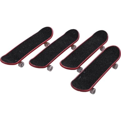 4 Pcs Professional Mini Fingerboards/ Finger Skateboard, Unique Matte Surface (Random Patterns and Colors)
