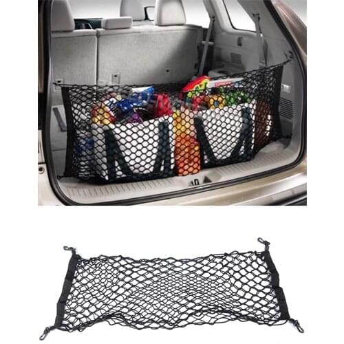 92.5*42cm Rear Back Cargo Trunk Storage Organizer Luggage Net Holder Boot String Mesh Elastic Nylon