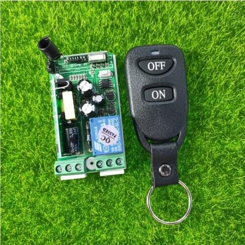 AC 110v 120v 220v 1 ch RF wireless remote control switch receiver transmitter relay Hallway/garage light/bulbs/LED