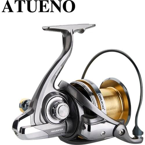 ATUENO Double Spool Spinning Reel Drag 20KG Gear Ratio 4.7:1 Reels Carp Saltwater Reel Metal Spool Spinning Wheel