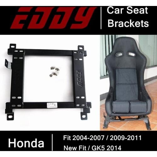 EDDY High Strength Car Seat Base for Honda Fit 2004-2007 / 2009-2011 New Fit / 2014 GK5 Iron Stainless Car Seat Mounting Bracket