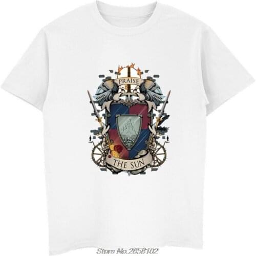 Dark Souls T-shirt Men Summer T-shirt Cool Print Tshirt Anime T Shirt Brand Clothing White Tee Shirt Male Tops Tees